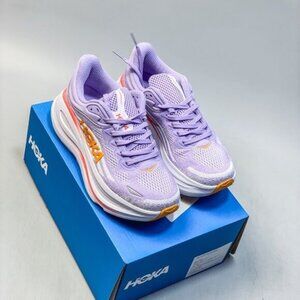 New-HOKA Women's Bondi 9 Running Shoes/Color: Purple/Orange